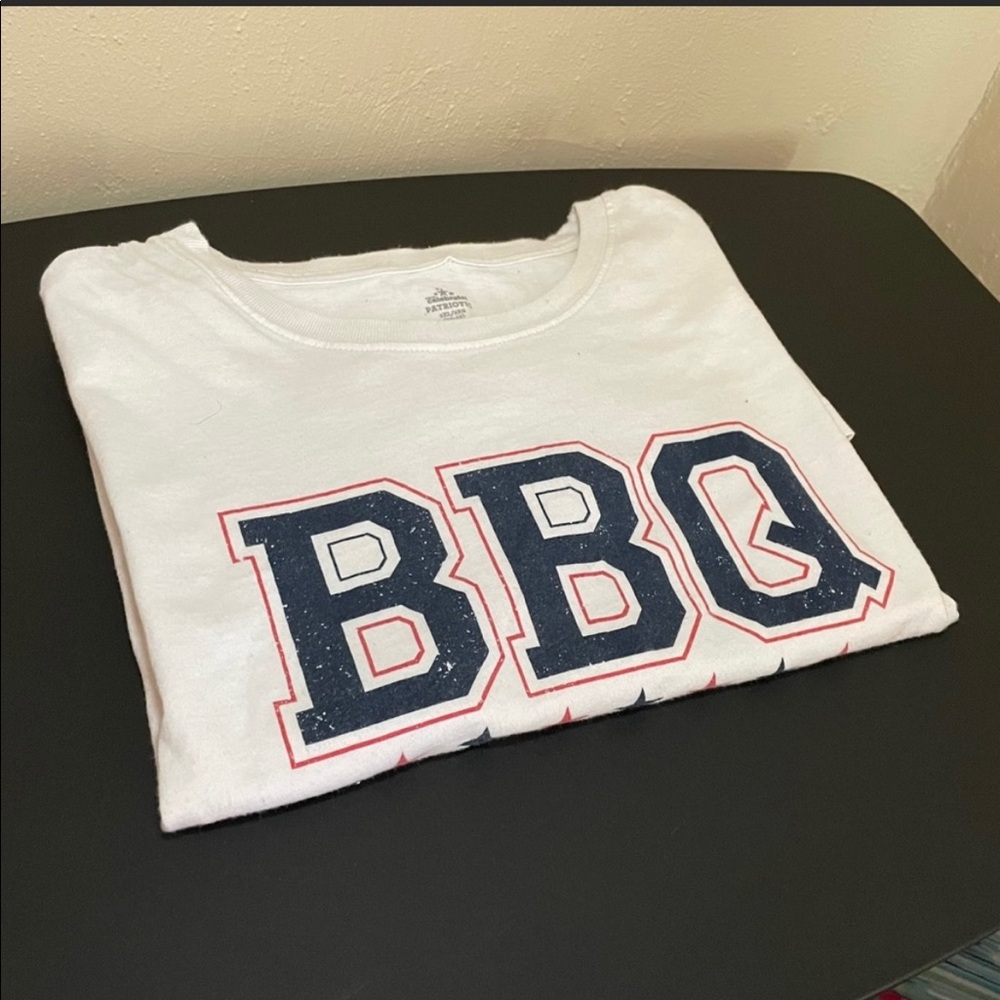 Red white and blue cut off tank